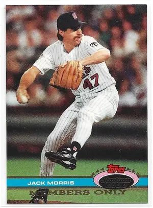 1991 Stadium Club Members Only #22 Jack Morris