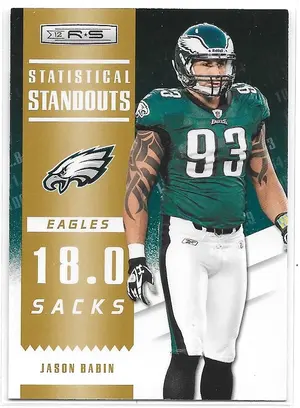 2012 Rookies & Stars Statistical Standouts Gold #15 Jason Babin (249/500)