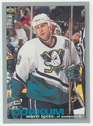 1995-96 COLLECTOR'S CHOICE - BOB CORKUM #14 PLAYER'S CLUB