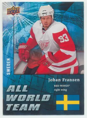 2009-10 UPPER DECK - JOHAN FRANZEN #AW6 ALL WORLD TEAM