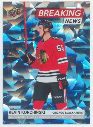 2024-25 UPPER DECK - KEVIN KORCHINSKI #BN-17 BREAKING NEWS