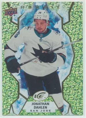 2021-22 UPPER DECK ICE - JONATHAN DAHLEN #135 ROOKIE GREEN