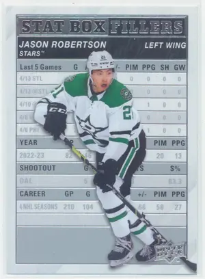 2023-24 UPPER DECK - JASON ROBERTSON #SB-23 STAT BOX FILLERS