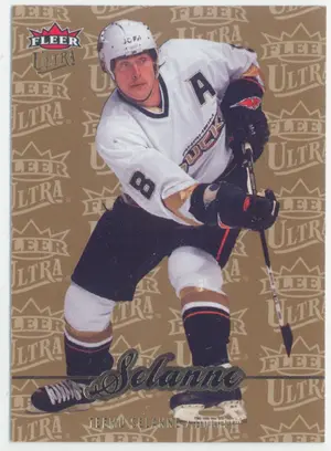 2007-08 FLEER ULTRA - TEEMU SELANNE #198 GOLD MEDALLION