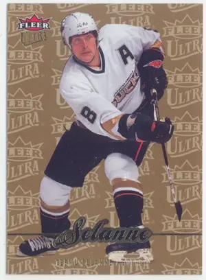 2007-08 FLEER ULTRA - TEEMU SELANNE #198 GOLD MEDALLION