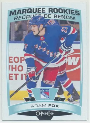 2019-20 O-PEE-CHEE - ADAM FOX #622 MARQUEE ROOKIES