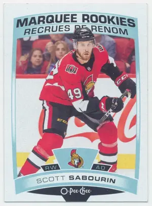 2019-20 O-PEE-CHEE - SCOTT SABOURIN #641 MARQUEE ROOKIES