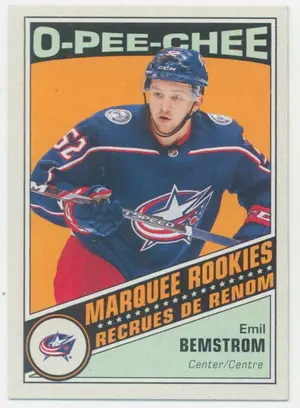 2019-20 O-PEE-CHEE - EMIL BEMSTROM #631 MARQUEE ROOKIES RETRO