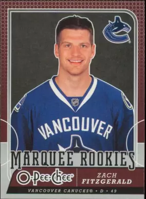 2008-09 O-PEE-CHEE - ZACH FITZGERALD #503 MARQUEE ROOKIES