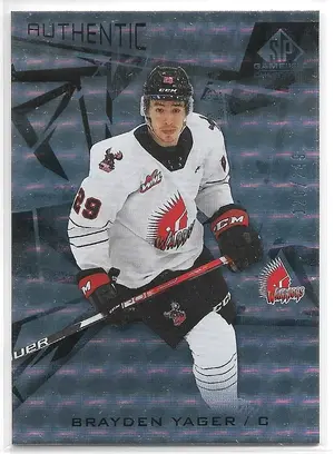 2021-22 SP Game Used CHL Silver #65 Brayden Yager (120/249)