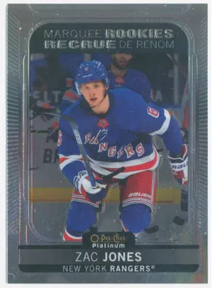 2021-22 O-PEE-CHEE PLATINUM - ZAC JONES #211 MARQUEE ROOKIES