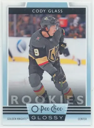 2019-20 UPPER DECK - CODY GLASS #R-15 O-PEE-CHEE GLOSSY ROOKIES