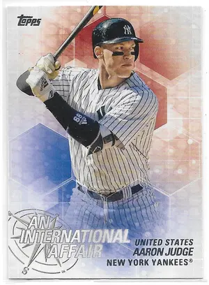 2018 Topps Update An International Affair #IA-39 Aaron Judge