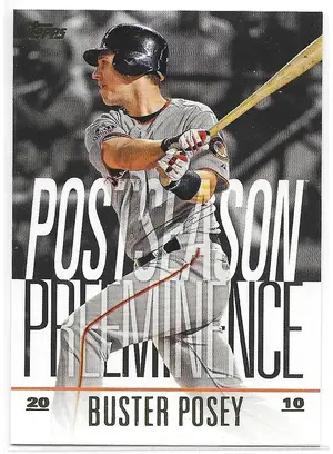 2018 Topps Update Postseason Preeminence #PO-8 Buster Posey