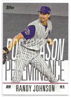 2018 Topps Update Postseason Preeminence #PO-29 Randy Johnson