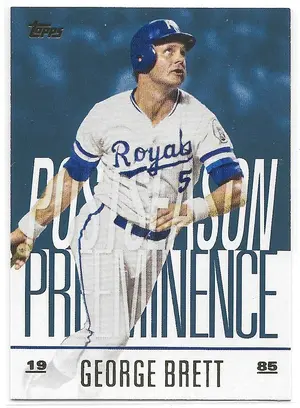 2018 Topps Update Postseason Preeminence Blue #PO-6 George Brett