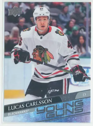 2020-21 UPPER DECK - LUCAS CARLSSON #212 YOUNG GUNS