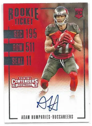 2016 Panini Contenders #265 Adam Humphries RC