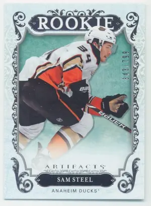 2018-19 ARTIFACTS - SAM STEEL #RED220 ROOKIE REDEMPTIONS 343/799