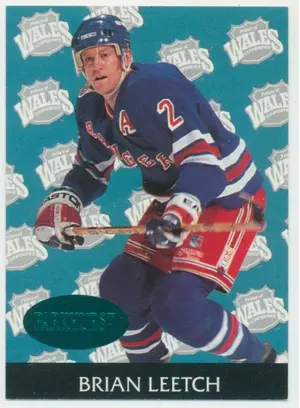 1992-93 PARKHURST - BRIAN LEETCH #467 ALL-STARS EMERALD ICE