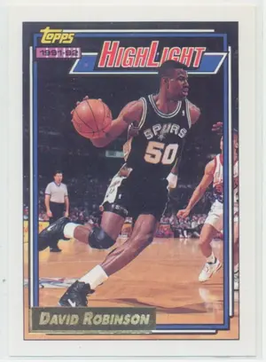 1992-93 Topps - David Robinson #4 Highlight Gold Parallel