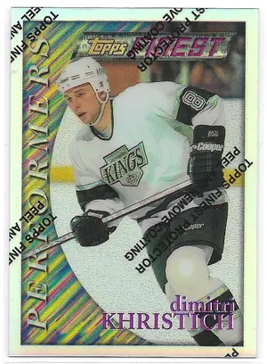 1995-96 Finest Refractors #166 Dimitri Khristich (Silver, Performers)