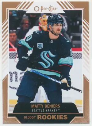 2022-23 UPPER DECK - MATTY BENIERS #R-9 O-PEE-CHEE GLOSSY ROOKIES BRONZE