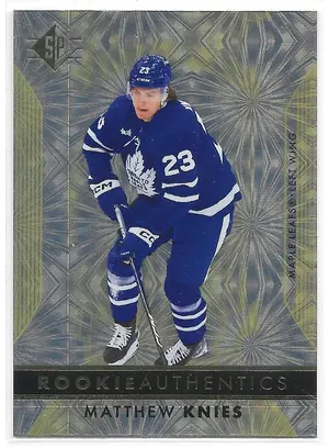 2023-24 SP Patterned Foilboard Gold Tint #121 Matthew Knies RC