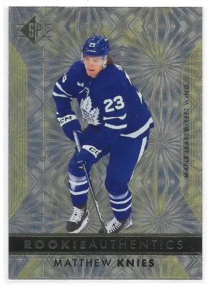 2023-24 SP Patterned Foilboard Gold Tint #121 Matthew Knies RC