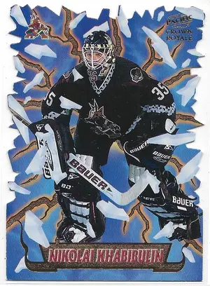 1997-98 Crown Royale Freeze Out Die-Cuts #15 Nikolai Khabibulin