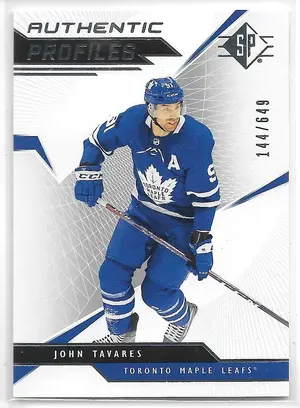 2018-19 SP Authentic Profiles #AP-JT John Tavares (144/649)