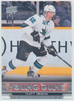 2013-14 UPPER DECK - MATT IRWIN #496 YOUNG GUNS