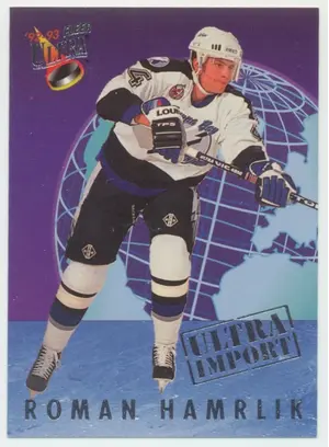 1992-93 FLEER ULTRA - ROMAN HAMRLIK #4 ULTRA IMPORT
