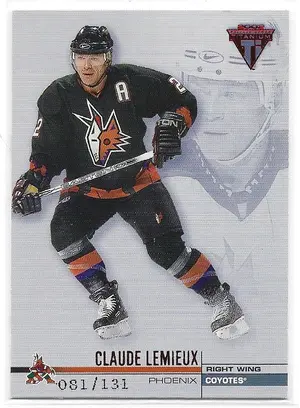 2001-02 Titanium Retail Red #110 Claude Lemieux (081/131)