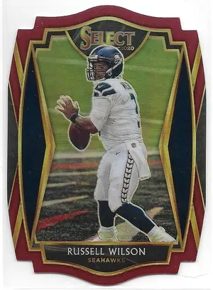 2020 Select Prizm Maroon Die-Cut #103 Russell Wilson