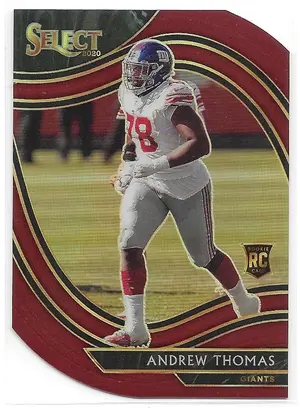 2020 Select Prizm Maroon Die-Cut #387 Andrew Thomas