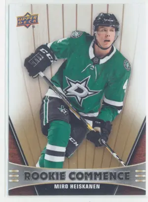 2018-19 UPPER DECK - MIRO HEISKANEN #RC-MH ROOKIE COMMENCE