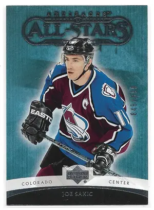 2005-06 Artifacts #158 Joe Sakic (All-Stars) (848/899)