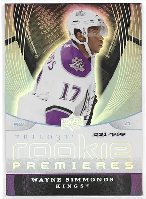 2008-09 Trilogy #132 Wayne Simmonds RC (031/999)