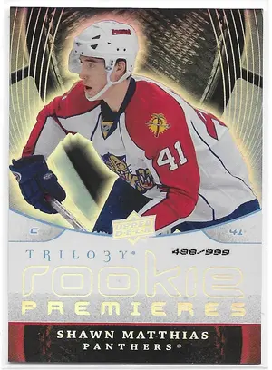 2008-09 Trilogy #134 Shawn Matthias RC (488/999)