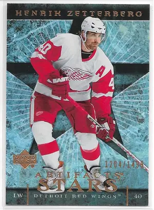 2007-08 Artifacts #126 Henrik Zetterberg (Stars) (1204/1499)