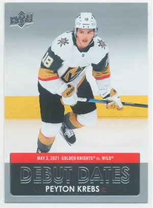 2021-22 UPPER DECK - PEYTON KREBS #DD-14 DEBUT DATES
