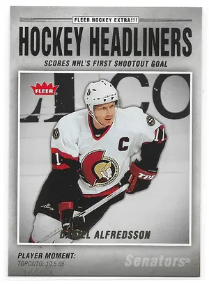 2006-07 Fleer Hockey Headliners #HL9 Daniel Alfredsson