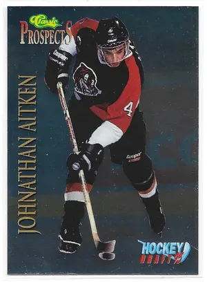 1995 Classic Hockey Draft Silver #56 Johnathan Aitken