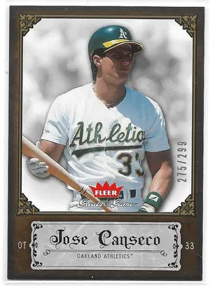 2006 Greats of the Game Copper #55 Jose Canseco (275/299)