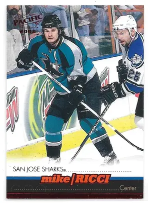 1999-00 Pacific Red #380 Mike Ricci