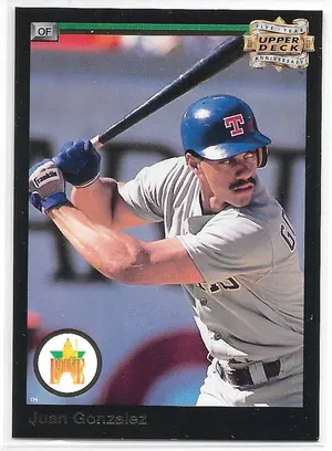 1993 Upper Deck 5th Anniversary #A6 Juan Gonzalez