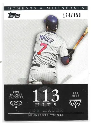 2007 Topps Moments & Milestones #114 Joe Mauer (124/150)