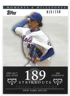 2007 Topps Moments & Milestones #142 Pedro Martinez (015/150)
