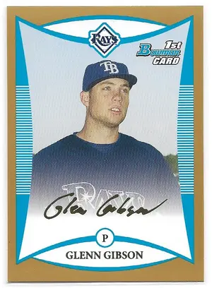 2008 Bowman Prospects Gold #BP6 Glenn Gibson (1st)